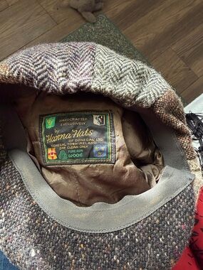 Hanna Hats Brown Multi Tweed Flat Cap - Classic Tweed Style